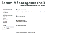 Tablet Screenshot of gesunde-maenner.ch